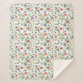 花柄ヘリオトロープ花 シェルパブランケット