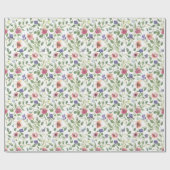 花柄ヘリオトロープ花 ラッピングペーパー (フラット)