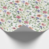 花柄ヘリオトロープ花 ラッピングペーパー (角)