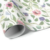 花柄ヘリオトロープ花 ラッピングペーパー (ロールコーナー)