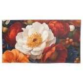 花柄ペアキング 枕カバー (正面左)