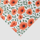 花柄ポピー花 薄葉紙 (詳細)