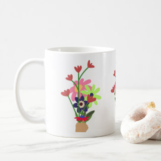 花柄マグカップ コーヒーマグカップ