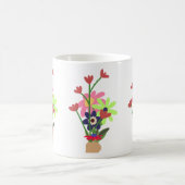 花柄マグカップ コーヒーマグカップ (中央)