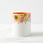 花柄マグカップ ツートーンマグカップ (中央)