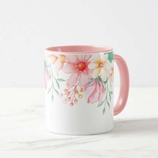 花柄マグカップ マグカップ (正面右)