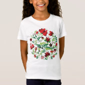 花柄マーチョ刺繍 Tシャツ (正面)