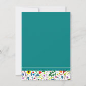 花柄メイソンジャー ベビーシャワー ビンゴ 招待状 (裏面)