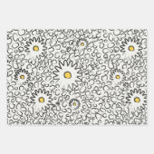 花柄ラッピング紙 ラッピングペーパーシート (正面)