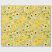 花柄ラッピング紙 ラッピングペーパー (フラット)