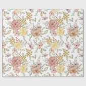 花柄ラッピング紙 ラッピングペーパー (フラット)
