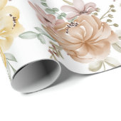 花柄ラッピング紙 ラッピングペーパー (ロールコーナー)