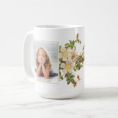 花柄ラブユーフォト コーヒーマグカップ (正面左)