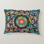 花柄ロイヤリティ アクセントクッション (裏面)