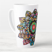 花柄ロイヤリティ カフェラテマグ (左アングル)