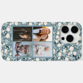 花柄ローズカスタムフォトiPhoneケース（ガールズ向け） Case-Mate iPhoneケース (裏面 (横))