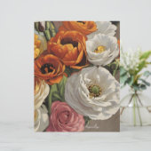 花柄ヴィンテージスタイルスクラップブック紙 (スタンド正面)