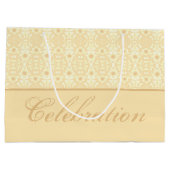 花柄付き ラージペーパーバッグ (裏面)