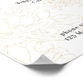 花柄価格リストポスター ポスター (角)