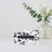 花柄名刺 名刺 (スタンド正面)