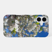 花柄携帯電話ケース iPhone 16ケース (裏面横)