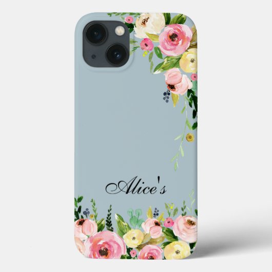 花柄携帯/iPadケース Case-Mate iPhoneケース (裏面)