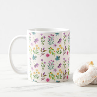 花柄春フローラクラシック コーヒーマグカップ