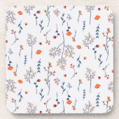 花柄春フローラ懸命プラスチック コースター (正面)