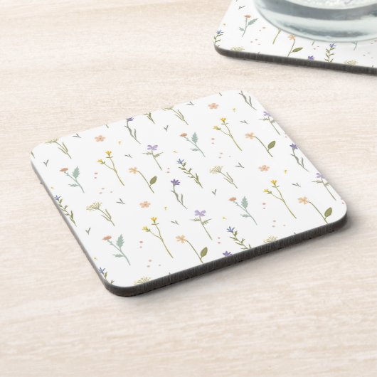 花柄春フローラ懸命プラスチック コースター (左側)