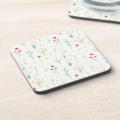 花柄春フローラ懸命プラスチック コースター (左側)