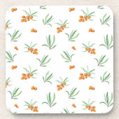 花柄春フローラ懸命プラスチック コースター (正面)