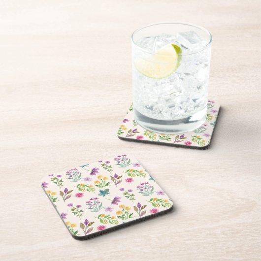 花柄春フローラ懸命プラスチック コースター (右側)