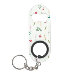 花柄春フローラ キーホルダー栓抜き