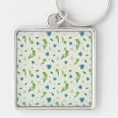 花柄春フローラ キーホルダー (正面)