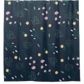 花柄春フローラ シャワーカーテン (正面)