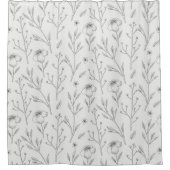 花柄春フローラ シャワーカーテン (正面)