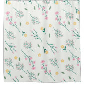 花柄春フローラ シャワーカーテン (正面)