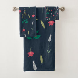 花柄春フローラ バスタオルセット