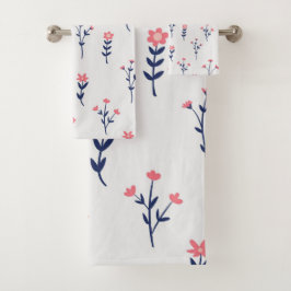 花柄春フローラ バスタオルセット