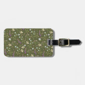 花柄春フローラ ラゲッジタグ (正面横)