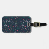 花柄春フローラ ラゲッジタグ (正面横)