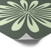 花柄春緑 ポスター (角)