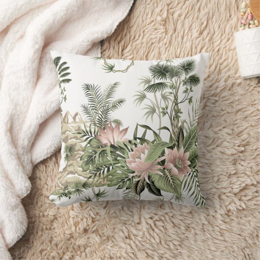 花柄枕 クッション (ブランケット)