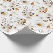 花柄植物包装纸张 ラッピングペーパー (角)