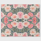 花柄牡丹の花 ラッピングペーパー (フラット)