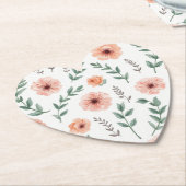 花柄紙コースター ペーパーコースター (アングル)