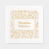 花柄背景 あらゆるシーン - ブライダルシャワー 箔ナプキン (正面)