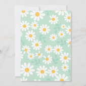 花柄赤ちゃんシャワー 招待状 (裏面)