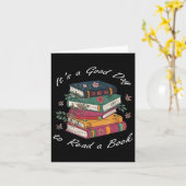 花柄重ねTシャツ 読書の日 カード (黄色い花)