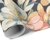 花柄10 |折り返し紙 ラッピングペーパー (ロールコーナー)